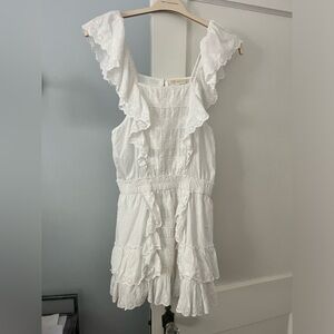 LoveShackFancy White Mini Dress